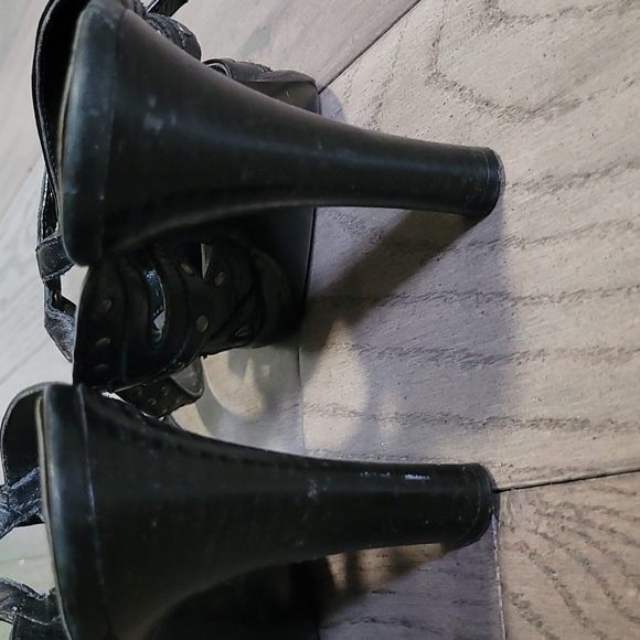 Hilary Radley black studded strappy heels - Picture 5 of 6